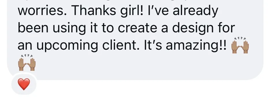 Thanks girl! I've already been using it to create a design for an upcoming client. It's amazing!!